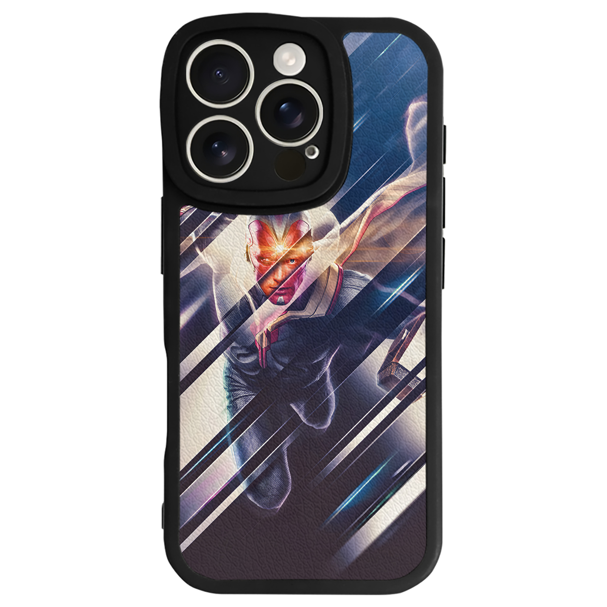 （画像用） アベンジャーズ The Avengers 【iPhone 16シリーズ対応】シリコンスマホケース（レザー調） 材質：シリコン